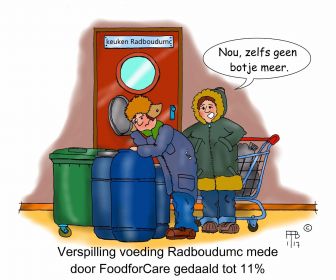 3 01 2017 Verspilling voeding Radboudumc mede door FoodforCare gedaald tot 11 