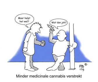 Minder medicinale cannabis verstrekt 